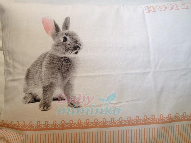 povlečení do postýlky králíček ,vlastní fotografie www.baby-miminko.cz