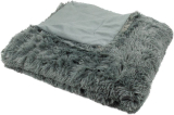 Luxusní deka s dlouhým vlasem TMAVĚ ŠEDÁ 150x200 cm