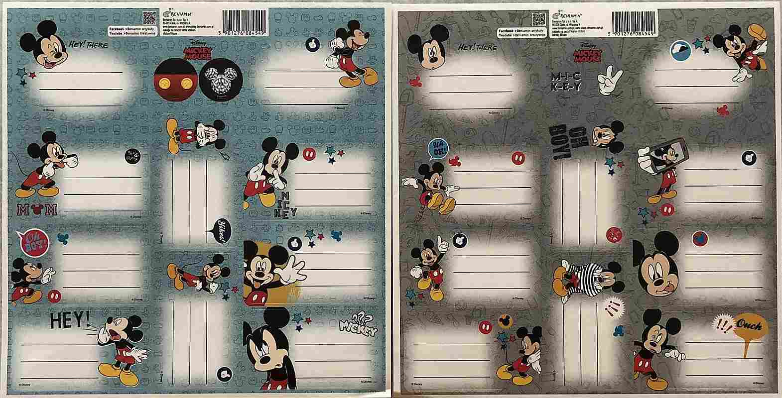 Jmenovky Mickey 20 ks