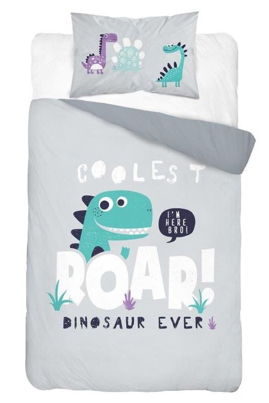 Povlečení do postýlky Dino šedá