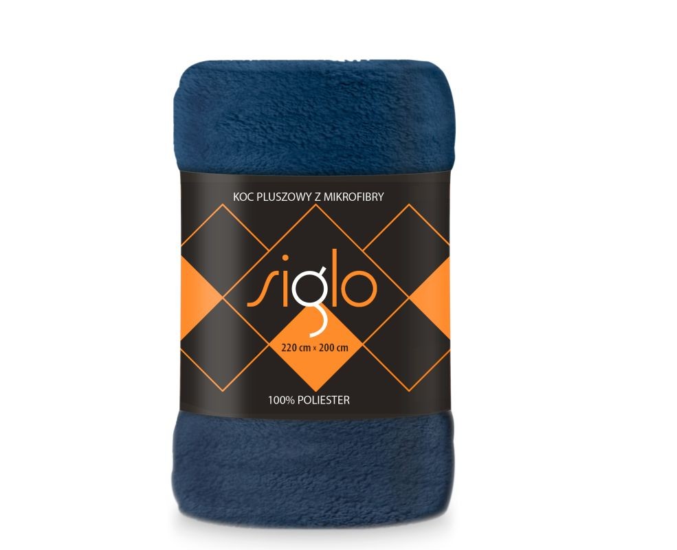 Plyšová deka modrá super soft 220/200