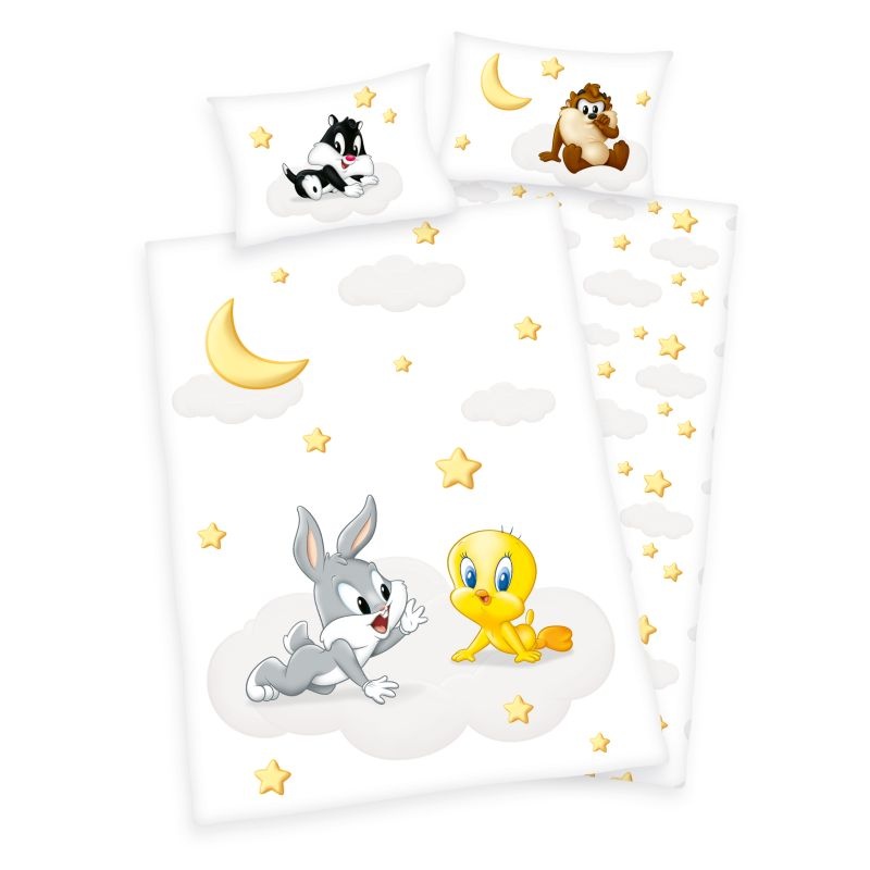 Povlečení do postýlky Looney Tunes baby Bio Bavlna