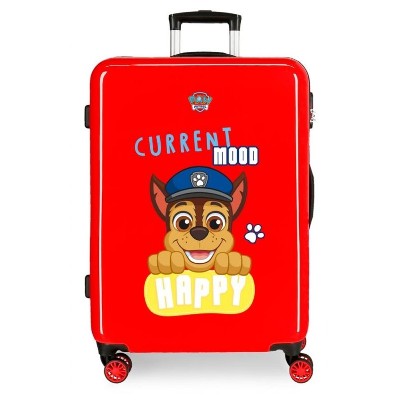 ABS Cestovní kufr Paw Patrol Playful red 68 cm