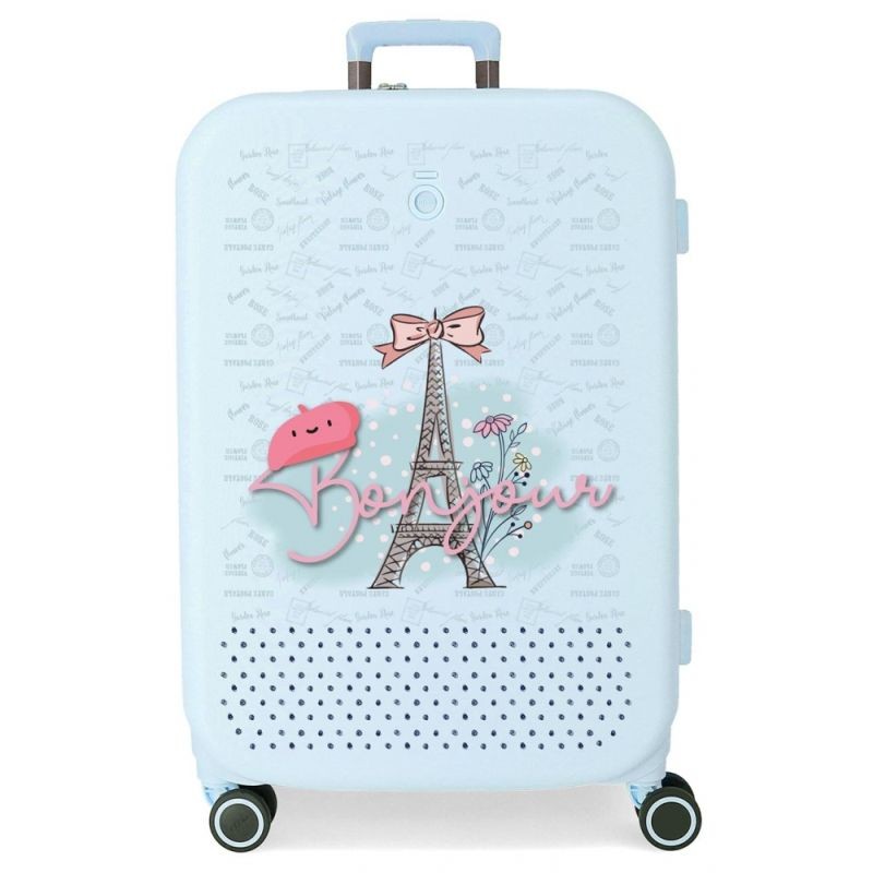 ABS Cestovní kufr Enso Bonjour blue 70 cm