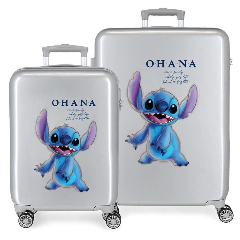 ABS Cestovní kufry Lilo and Stitch Ohana SADA 55/70 cm