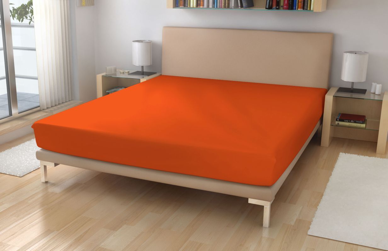 EXKLUSIVE Mikroplyšové prostěradlo Cihlové 60/120