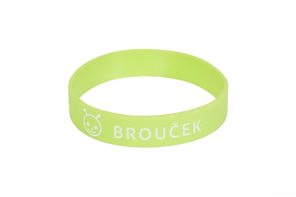 Náramek na zdravou láhev -BROUČEK - ZELENÝ