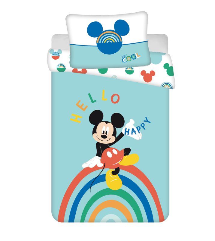 Povlečení do postýlky Mickey rainbow