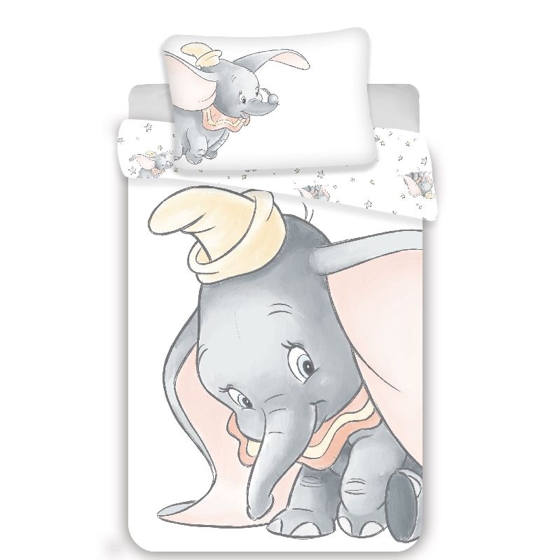 Povlečení do postýlky Dumbo Grey