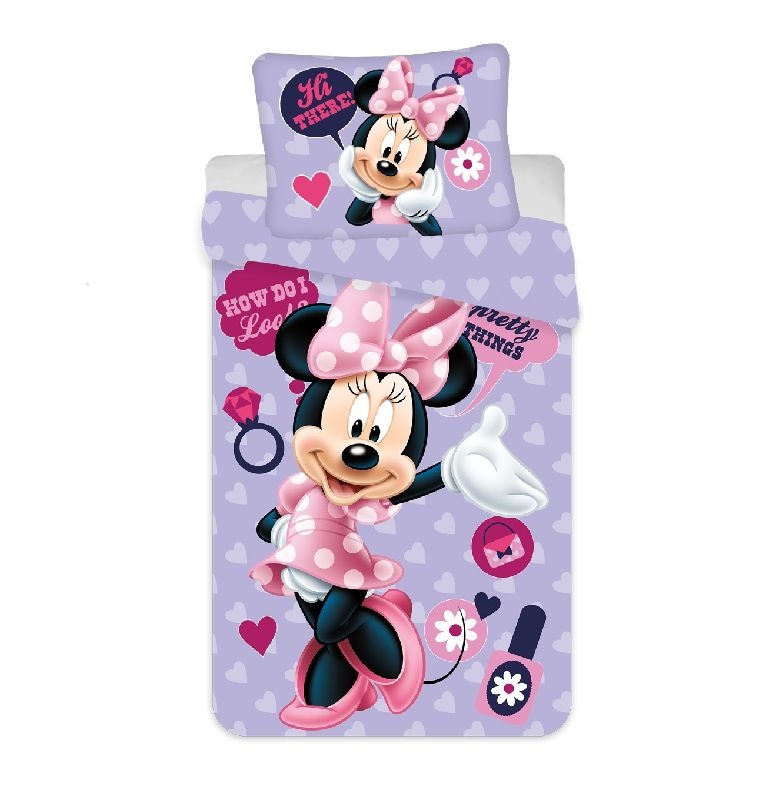 MICRO Povlečení Minnie Purple 03