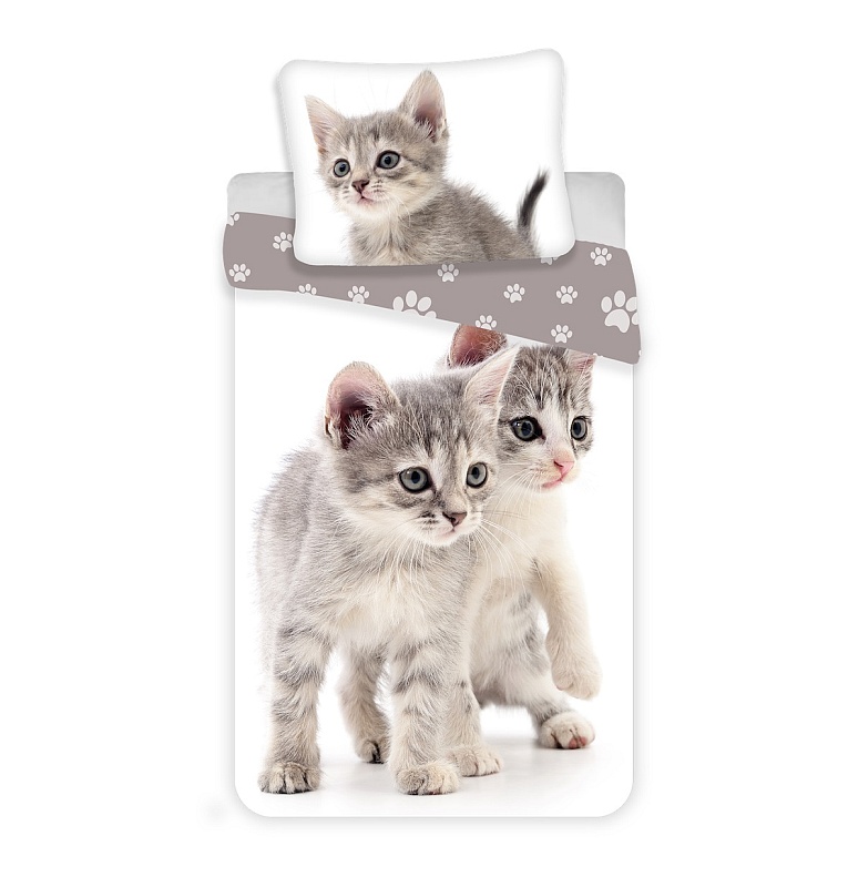 Povlečení Koťátka Kitten grey