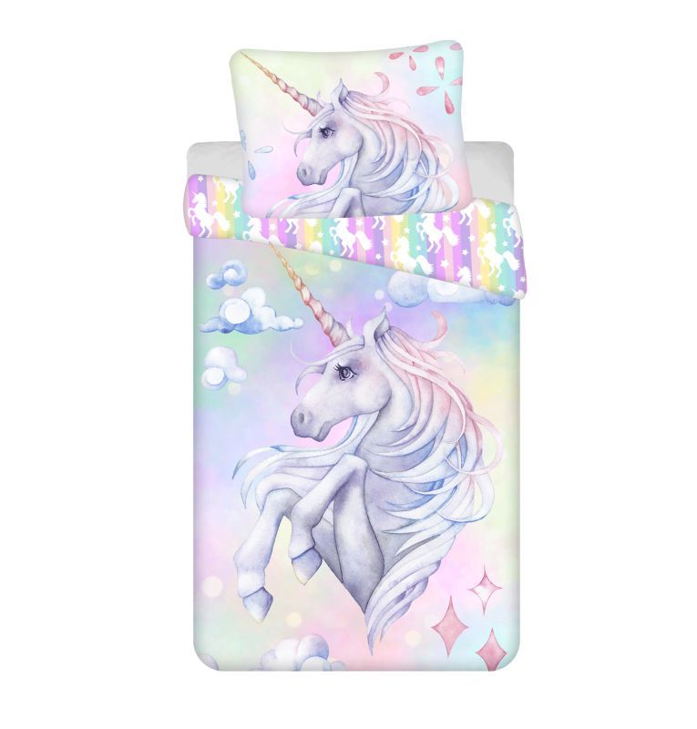 Povlečení Jednorožec Pastel Rainbow