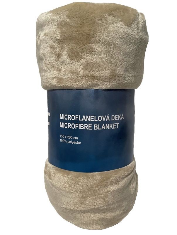 Plyšová deka super soft Béžová 150/200