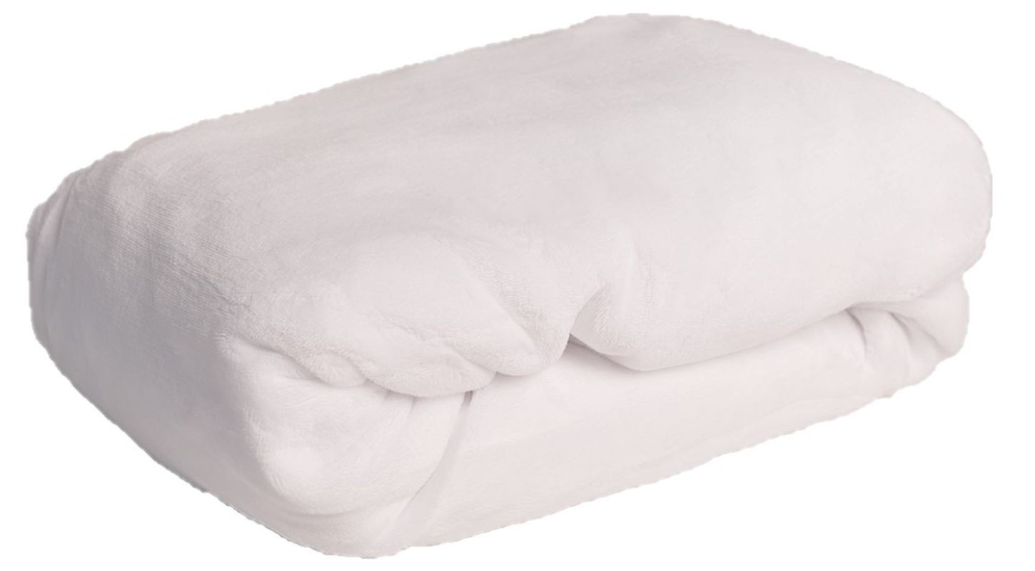 Mikroplyšové prostěradlo bílá 90/200