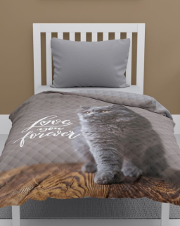 Přehoz na postel Kočka Love 170/210