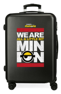 ABS Cestovní kufr Mimoni We Are Minion Black 68 cm