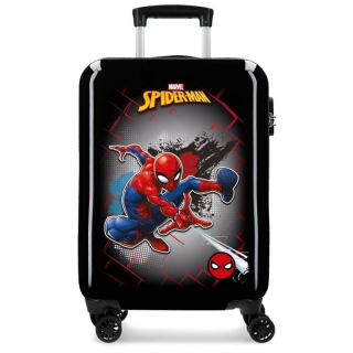ABS Cestovní kufr Spiderman black 55 cm