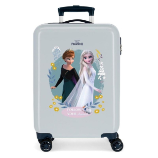 ABS Cestovní kufr Ledové Království Follow Your Dreams Blue 55 cm