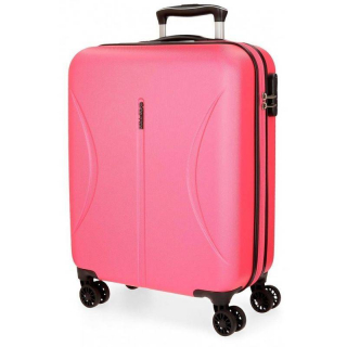 ABS Cestovní kufr Roll Road Camboya Růžový 55 cm