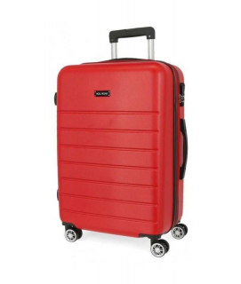 ABS Cestovní kufr Roll Road Magazine Červený 76 cm
