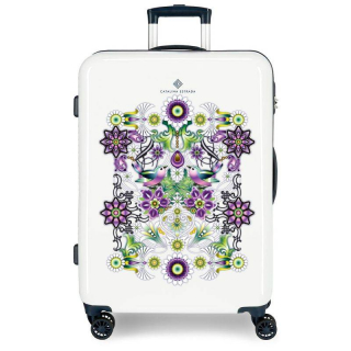 ABS Cestovní kufr Catalina Estrada Abanico modrý 69 cm