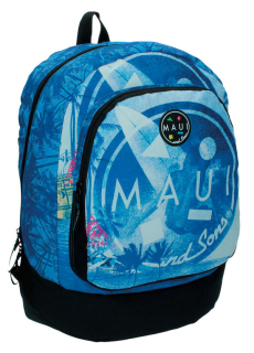 Školní batoh  modrý Maui and Sons 43 cm