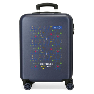 ABS Cestovní kufr Enso Gamer Navy 55 cm