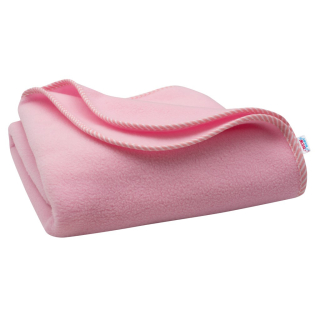Dětská fleecová deka růžová proužky 100x75