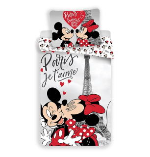Povlečení Mickey a Minnie Paříž Eiffelova věž